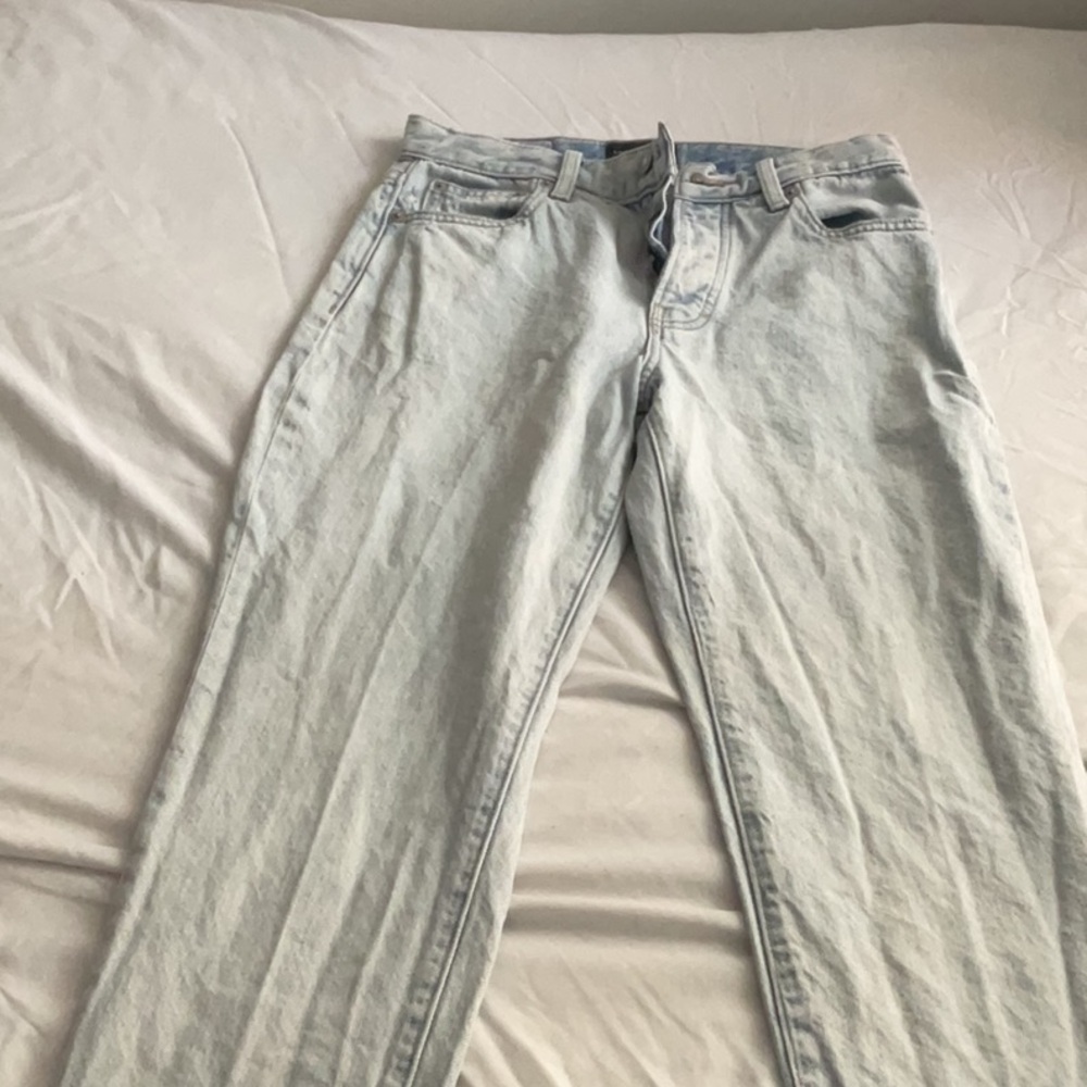 lucky brand light denim jeans high rise taper